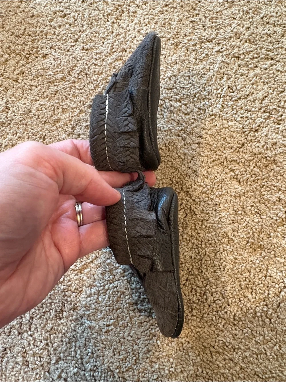 Freshly Picked Suede Leather Moccasin Baby shoes slippers